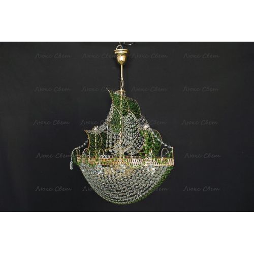 Люстра Корвет зеленый в Кирове Гусь Хрустальный