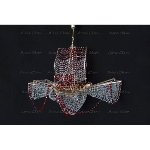 Люстра Летучий Голландец красный в Кирове Гусь Хрустальный