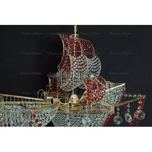 Люстра Летучий Голландец красный в Кирове Гусь Хрустальный