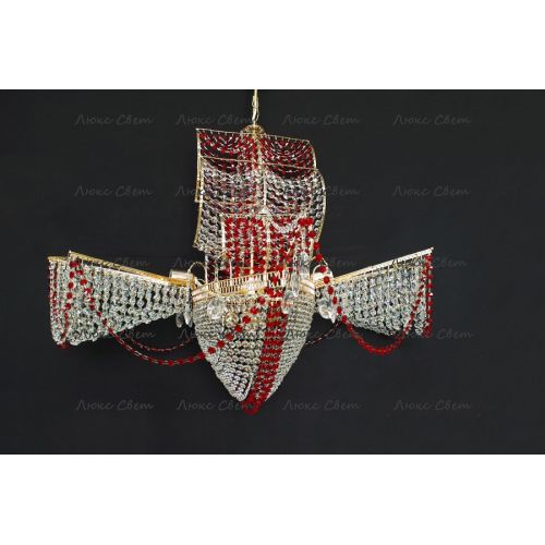 Люстра Летучий Голландец красный в Кирове Гусь Хрустальный