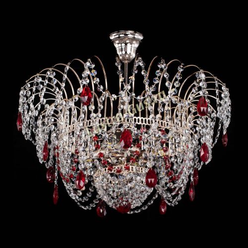 Люстра Агата № 2 - 4 лампы Красная в Кирове Гусь Хрустальный