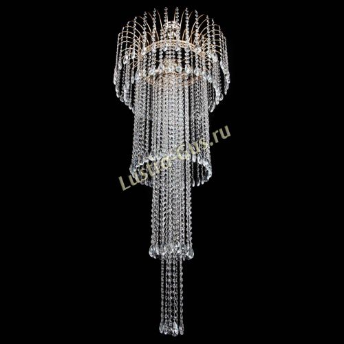 Люстра Агата Каскад №4 длинная в Кирове Гусь Хрустальный
