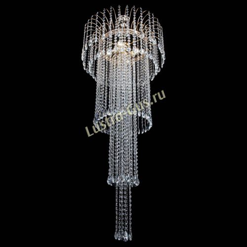 Люстра Агата Каскад №4 длинная в Кирове Гусь Хрустальный