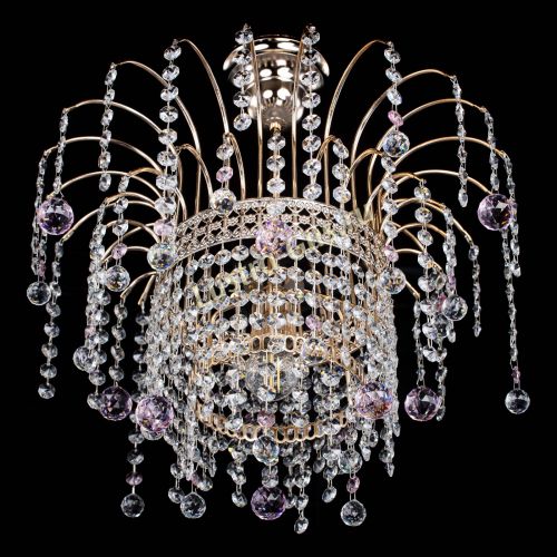 Люстра Агата Венеция №1 розовая в Кирове Гусь Хрустальный