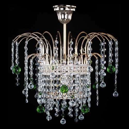 Люстра Агата Венеция №1 зеленая в Кирове Гусь Хрустальный