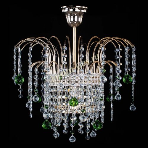 Люстра Агата Венеция №1 зеленая в Кирове Гусь Хрустальный