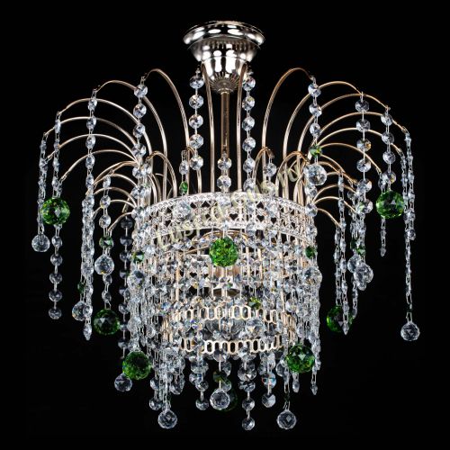 Люстра Агата Венеция №1 зеленая в Кирове Гусь Хрустальный