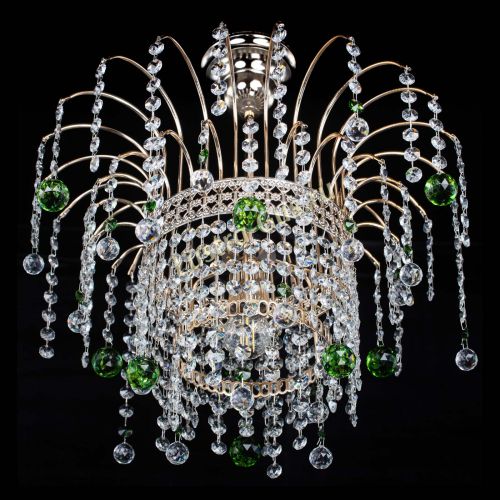 Люстра Агата Венеция №1 зеленая в Кирове Гусь Хрустальный