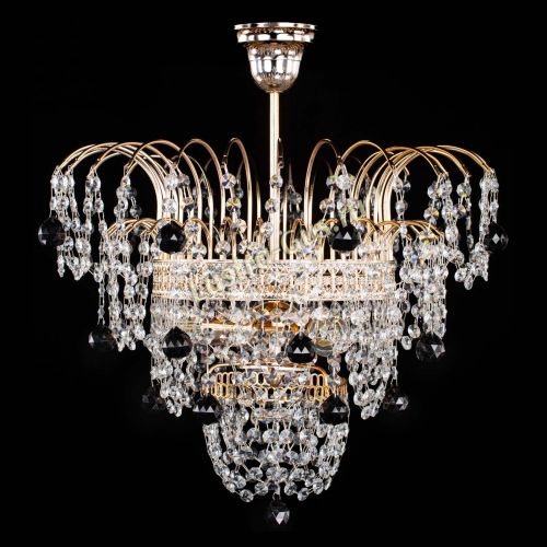 Люстра Агата Венеция №2 - 3 лампы черная в Кирове Гусь Хрустальный