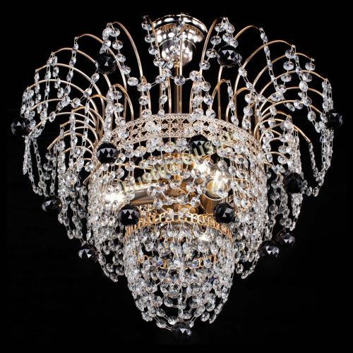 Люстра Агата Венеция №2 - 3 лампы черная в Кирове Гусь Хрустальный