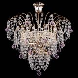 Люстра Агата Венеция №2 - 3 лампы розовая в Кирове