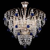 Люстра Агата Венеция №2 - 3 лампы синяя в Кирове