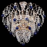 Люстра Агата Венеция №2 - 3 лампы синяя в Кирове