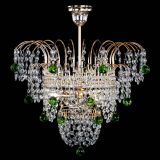 Люстра Агата Венеция №2 - 3 лампы зеленая в Кирове