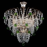 Люстра Агата Венеция №2 - 3 лампы зеленая в Кирове