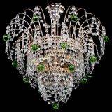 Люстра Агата Венеция №2 - 3 лампы зеленая в Кирове