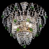 Люстра Агата Венеция №2 - 3 лампы зеленая в Кирове