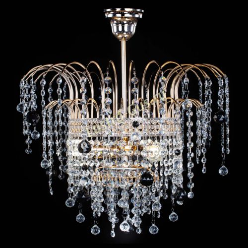 Люстра Агата Венеция №3 черная в Кирове Гусь Хрустальный