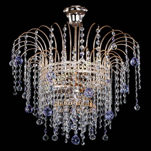 Люстра Агата Венеция №3 фиолетовая в Кирове Гусь Хрустальный