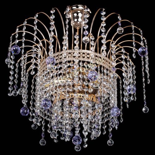 Люстра Агата Венеция №3 фиолетовая в Кирове Гусь Хрустальный