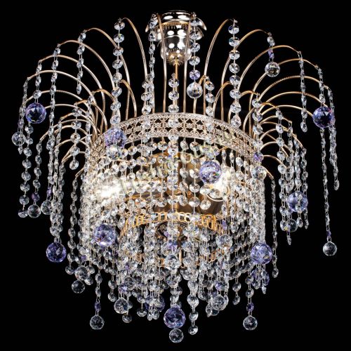 Люстра Агата Венеция №3 фиолетовая в Кирове Гусь Хрустальный