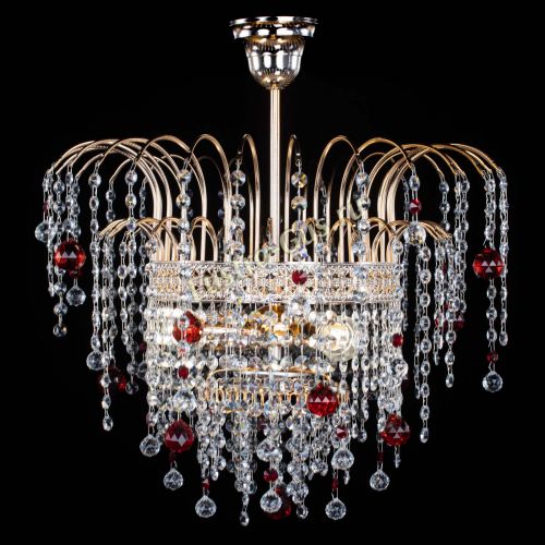 Люстра Агата Венеция №3 красная в Кирове Гусь Хрустальный