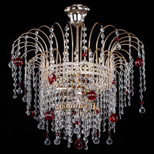 Люстра Агата Венеция №3 красная в Кирове Гусь Хрустальный