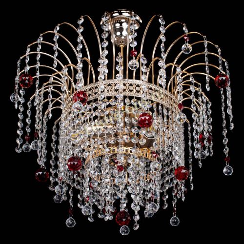 Люстра Агата Венеция №3 красная в Кирове Гусь Хрустальный