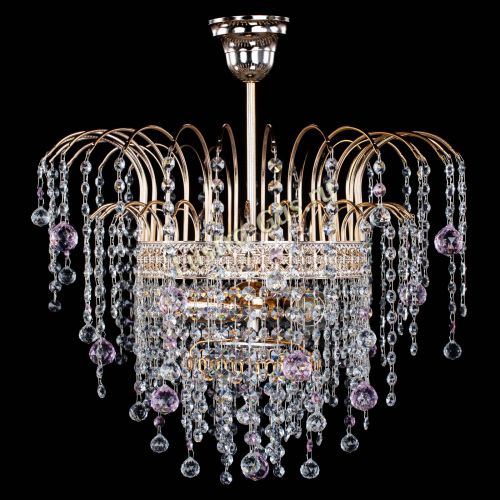 Люстра Агата Венеция №3 розовая в Кирове Гусь Хрустальный