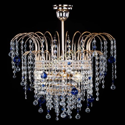 Люстра Агата Венеция №3 синяя в Кирове Гусь Хрустальный