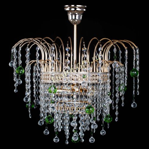 Люстра Агата Венеция №3 зеленая в Кирове Гусь Хрустальный
