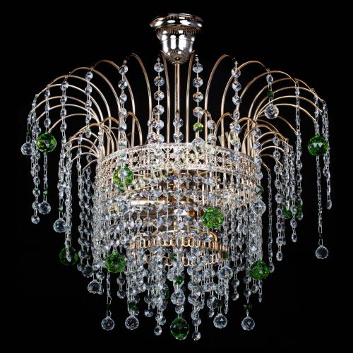 Люстра Агата Венеция №3 зеленая в Кирове Гусь Хрустальный