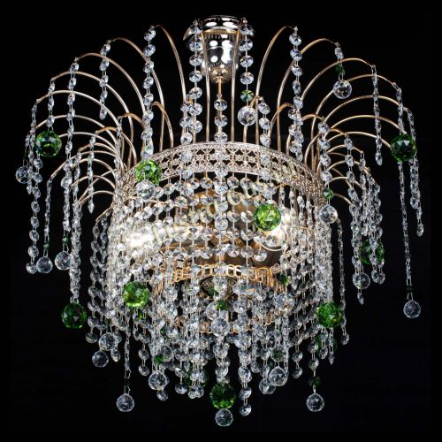 Люстра Агата Венеция №3 зеленая в Кирове Гусь Хрустальный