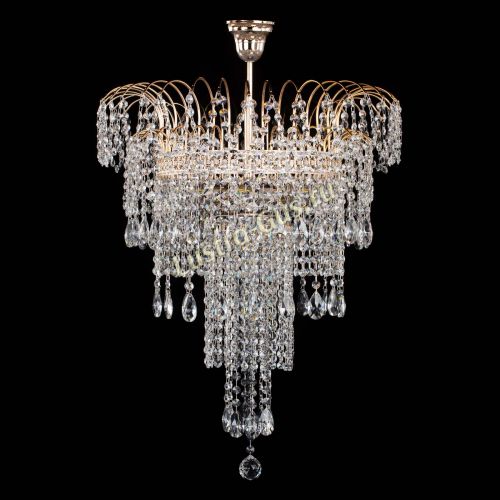 Люстра Агата Венеция №4 длинная в Кирове Гусь Хрустальный