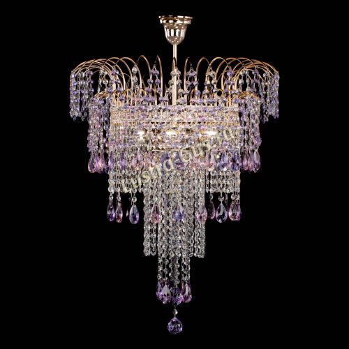 Люстра Агата Венеция №4 длинная Разноцветная в Кирове Гусь Хрустальный