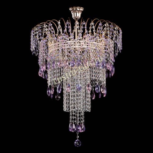 Люстра Агата Венеция №4 длинная Разноцветная в Кирове Гусь Хрустальный