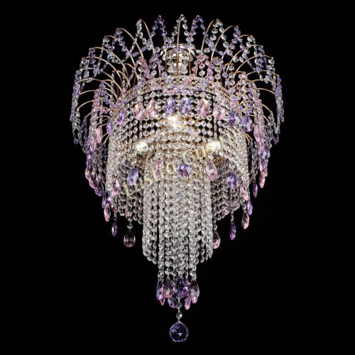 Люстра Агата Венеция №4 длинная Разноцветная в Кирове Гусь Хрустальный