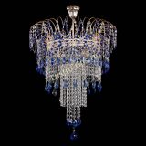 Люстра Агата Венеция №4 длинная Синяя в Кирове