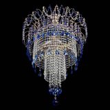 Люстра Агата Венеция №4 длинная Синяя в Кирове
