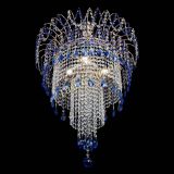 Люстра Агата Венеция №4 длинная Синяя в Кирове