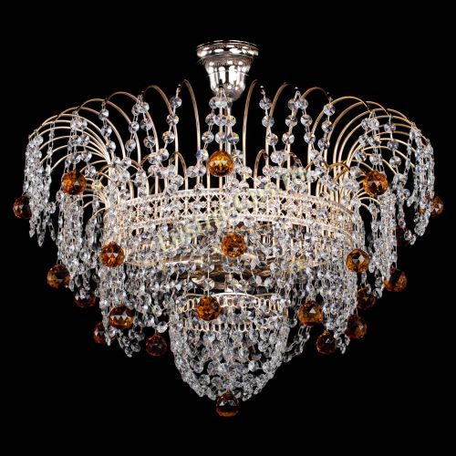 Люстра Агата Венеция №4 шар чайная в Кирове Гусь Хрустальный