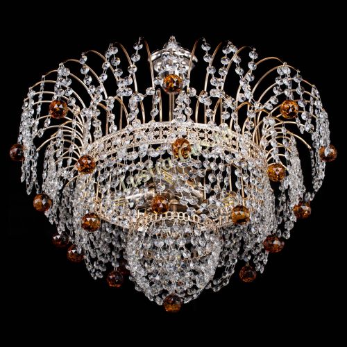 Люстра Агата Венеция №4 шар чайная в Кирове Гусь Хрустальный