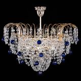 Люстра Агата Венеция №4 шар синяя в Кирове