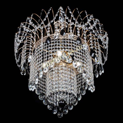 Люстра Агата Венеция №4 черная в Кирове Гусь Хрустальный