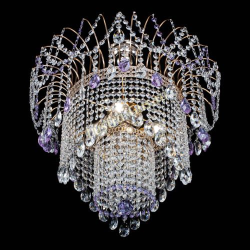 Люстра Агата Венеция №4 фиолетовая в Кирове Гусь Хрустальный