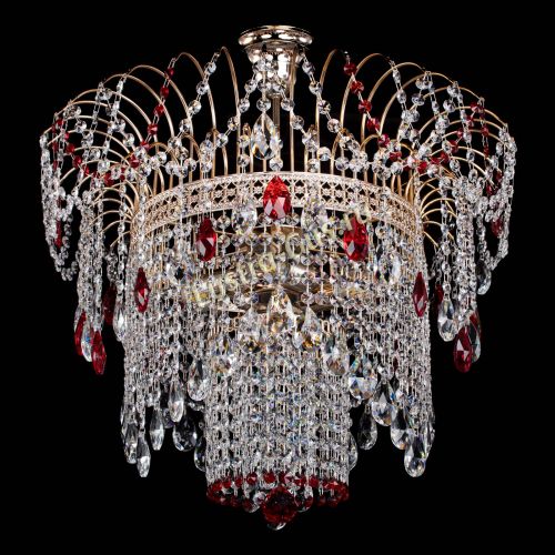 Люстра Агата Венеция №4 красная в Кирове Гусь Хрустальный