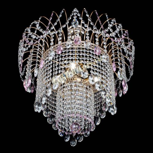 Люстра Агата Венеция №4 розовая в Кирове Гусь Хрустальный