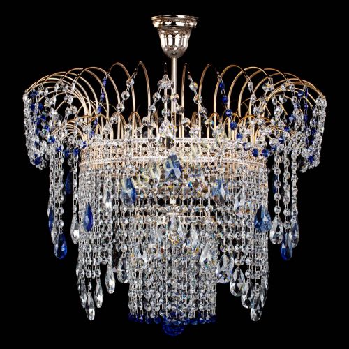 Люстра Агата Венеция №4 синяя в Кирове Гусь Хрустальный