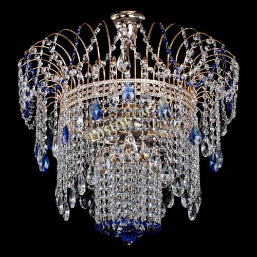 Люстра Агата Венеция №4 синяя в Кирове Гусь Хрустальный