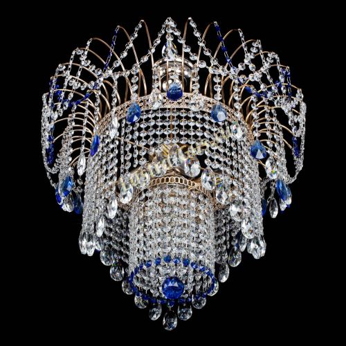 Люстра Агата Венеция №4 синяя в Кирове Гусь Хрустальный
